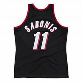 Camiseta de baloncesto Mitchell & Ness Portland Trail Blazers 1999-2000 Nº11 Arvydas Sabonis Negro