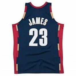 Camiseta de baloncesto Mitchell & Ness Cleveland Cavaliers 2008-09 Nº23 Lebron James Azul oscuro
