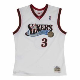 Camiseta de baloncesto Mitchell & Ness Philadelphia 76ers 2005-06 Nº3 Allen Iverson Blanco