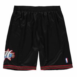 Pantalones Cortos de Baloncesto para Hombre Mitchell & Ness Philadelphia 76ERS Negro
