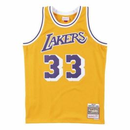 Camiseta de baloncesto Mitchell & Ness Los Angeles Lakers 1984-85 Nº33 Kareem Abdul-Jabbar Amarillo