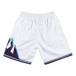 Pantalones Cortos de Baloncesto para Hombre Mitchell & Ness Utah Jazz Blanco