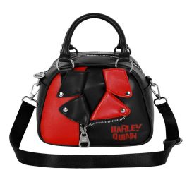 Bolso Bowling Fashion Jacket DC Comics Harley Quinn Negro