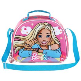 Bolsa Portamerienda 3D Rainbow Barbie Rosa