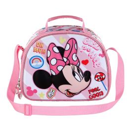 Bolsa Portamerienda 3D Power Disney Minnie Mouse Rosa