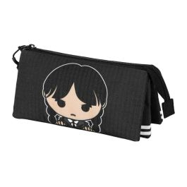 Estuche Portatodo Triple Cute Wednesday Miércoles Gris Precio: 16.50000044. SKU: B13F2XHWFY