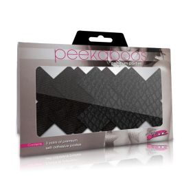 Pezoneras Peekaboo X Negro Talla única