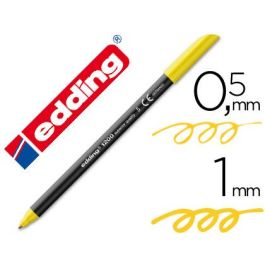 Rotulador Edding Punta Fibra 1200 Amarillo N.5 Punta Redonda 0.5 mm 10 unidades