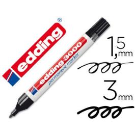 Rotulador Edding Marcador Permanente 3000 Negro Punta Redonda 1,5-3 mm Recargable 10 unidades Precio: 20.59000009. SKU: S8421276