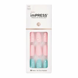 Uñas Postizas Kiss imPRESS color Dew Drop (30 unidades)