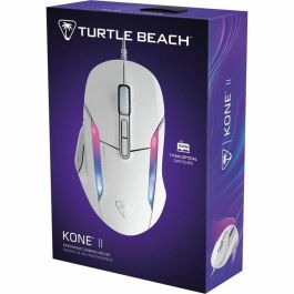 Ratón inalámbrico para juegos - Turtle Beach Kone II - Ultraligero - Blanco, 26.000 DPI, 23 funciones personalizables