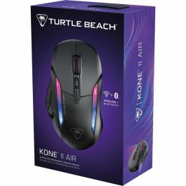 Ratón inalámbrico para juegos - Turtle Beach Kone II Air - Ergonómico - Negro, Bluetooth, 26.000 DPI, rueda 4D