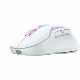 Ratón inalámbrico para juegos - Turtle Beach Kone II Air - Ergonómico - Blanco, Bluetooth, 26.000 DPI, rueda 4D