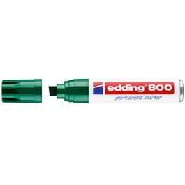 Rotulador Edding Marcador Permanente 800 Verde Punta Biselada 12 mm Recargable 5 unidades