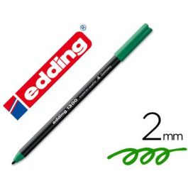 Rotulador Edding Punta Fibra 1300 Verde Punta Redonda 2 mm 10 unidades