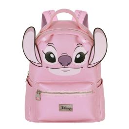 Mochila Heady Face Disney Lilo y Stitch Angel Rosa