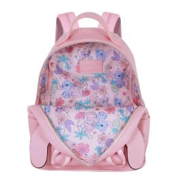 Mochila Heady Face Disney Lilo y Stitch Angel Rosa