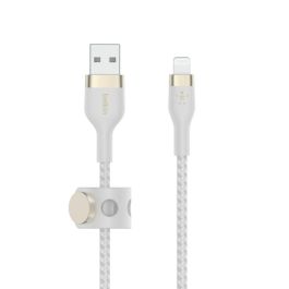 Belkin CAA010BT3MWH Cable PRO Flex Lightning a USB-A Apple Certificado 3m Blanco