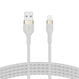 Belkin CAA010BT3MWH Cable PRO Flex Lightning a USB-A Apple Certificado 3m Blanco