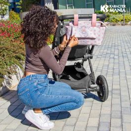 Bolso Organizador Carro Bebé Hamper Mommy Dear Disney Minnie Mouse Salmón