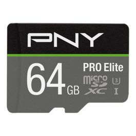 Tarjeta de Memoria Micro SD con Adaptador PNY P-SDU64GV31100PRO-GE Pro Elite C10 64 GB Precio: 9.9499994. SKU: B1K4Q7F5F5