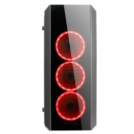 Chieftec GL-02B-OP Scorpion II Midi Tower PC Gamer Negro Vidrio Templado ATX/Micro ATX/Mini-ITX con Iluminación