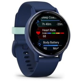 Reloj GPS conectado - GARMIN - Vivoactive 5 - WiFi - 30,4 mm (1.2) - Azul metalizado con correa Azul