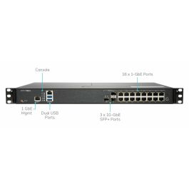 Firewall SonicWall 02-SSC-8200 Negro 10 Gbit/s