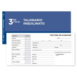 Talonario Liderpapel Inquilinato Tres En Folio 107 Con Condiciones 10 unidades