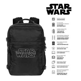 Mochila de Viaje Mercury Grande 47x23x33cm Logo Star Wars Negro