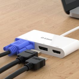 Hub USB D-Link DUB-V310 Blanco
