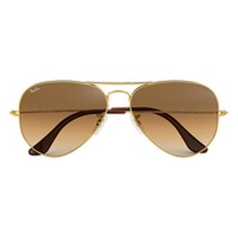 Rayban RB3025 001/51 Gafas de Sol Aviador Dorado Marrón Degradado 55 mm
