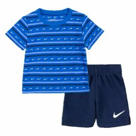 Conjunto Deportivo para Bebé Nike Swoosh Stripe Azul