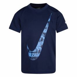 Camiseta de Manga Corta Infantil Nike Texture Swoosh Azul marino Precio: 21.95000016. SKU: S6484945
