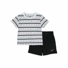 Conjunto Deportivo para Niños Nike Swoosh Stripe Blanco