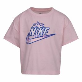 Camiseta de Manga Corta Infantil Nike Knit Rosa