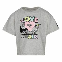 Camiseta de Manga Corta Infantil Nike Knit Gris 6-7 Años