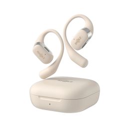 Shokz OpenFit Auriculares Inalámbricos Beige IP54 para Llamadas/Música/Deporte/Uso Diario Bluetooth 5.2