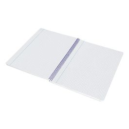 Cuaderno Espiral Liderpapel Folio Smart Tapa Blanda 80H 60 gr Cuadro 4 mm Con Margen Color Celeste 10 unidades