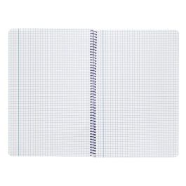 Cuaderno Espiral Liderpapel Folio Smart Tapa Blanda 80H 60 gr Cuadro 4 mm Con Margen Color Celeste 10 unidades