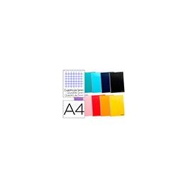 Cuaderno Espiral Liderpapel A4 Micro Smart Tapa Blanda 80H60 gr Cuadro 5 mm Doble Margen 4 Taladros Colores Surtidos 10 unidades