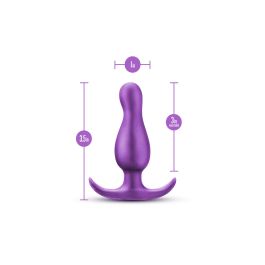 Plug Anal Blush Adventures Morado (8,9 cm) (7,6 cm)