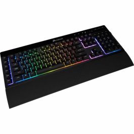 Teclado mecánico CORSAIR Gamer K57 RGB - Inalámbrico - Retroiluminación LED RGB - Negro (CH-92C015-FR)
