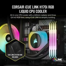 CORSAIR - iCUE LINK H170i RGB AIO - Refrigeración de CPU - 420 mm CORSAIR - iCUE LINK H170i RGB AIO - Refrigeración de CPU - 420 mm