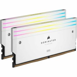 Memoria RAM - CORSAIR - Dominator Titanium RGB DDR5 - 32GB 2x16GB DIMM - 6600MT/s - Intel XMP 3.0 - 1.40V - Blanco (CMP32GX5M2X6600C