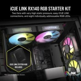 VENTILADOR CAJA CORSAIR RX RGB SERIES iCUE LINK RX140 RGB DUAL PACK CO-9051020-WW