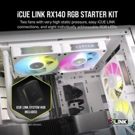 VENTILADOR CAJA CORSAIR RX RGB SERIES iCUE LINK RX140 RGB BLANCO DUAL PACK CO-9051024-WW