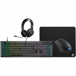 CORSAIR Pack Gaming 4 en 1 - Teclado K55 + Ratón Gaming HARPOON RGB PRO + Alfombrilla de Ratón MM100 + Auriculares Multiplataforma HS35 Precio: 165.5159003267. SKU: B199RB39RV