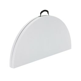 Mesa Plegable Lifetime Blanco 122 x 73,5 x 122 cm Acero Plástico