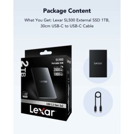 Lexar External Portable Ssd 1Tb,Usb3.2 Gen2*2 Up To 2000Mb/S Read And 1800Mb/S Write